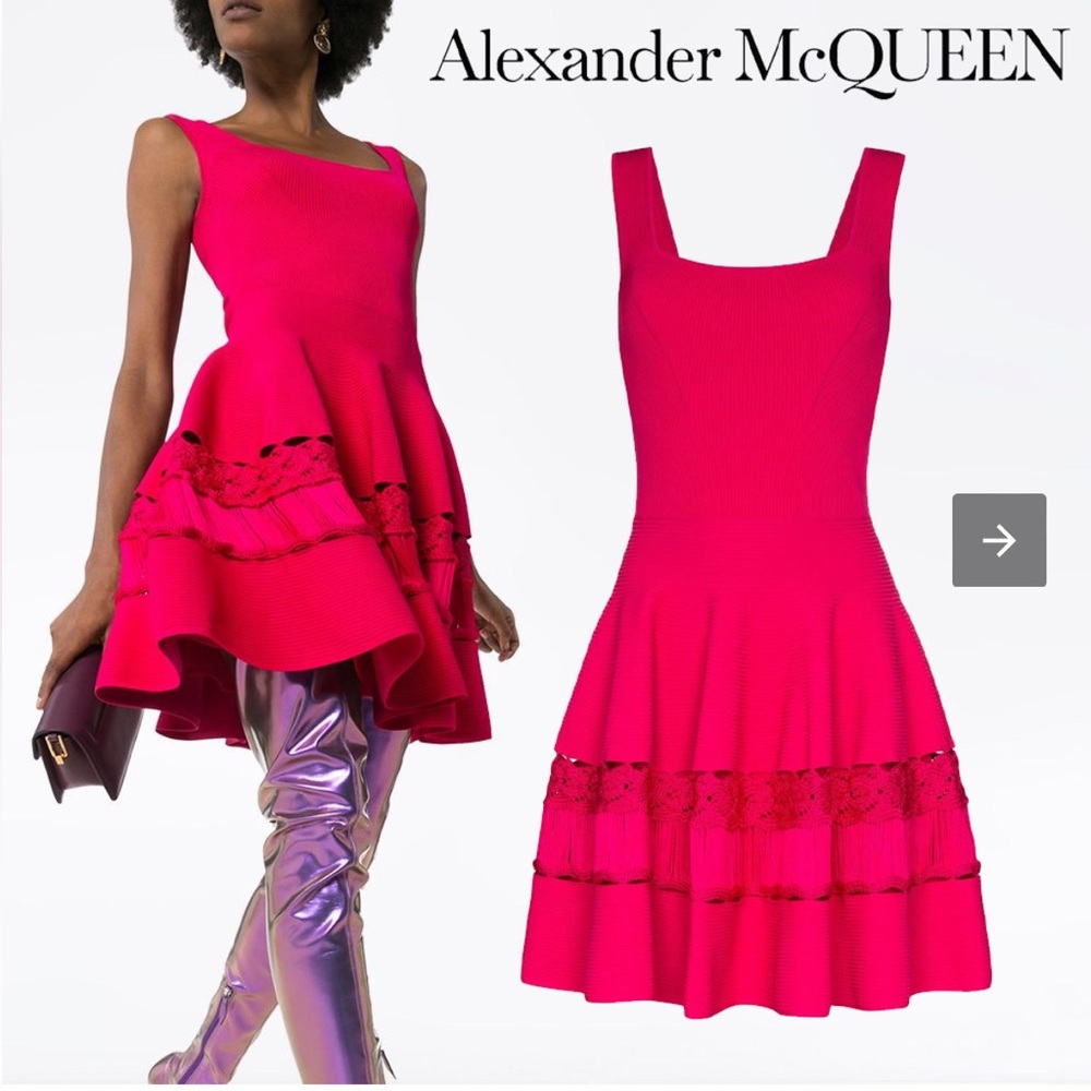 Alexander McQueen crochet-knit dress 2020 Collection. NWT.